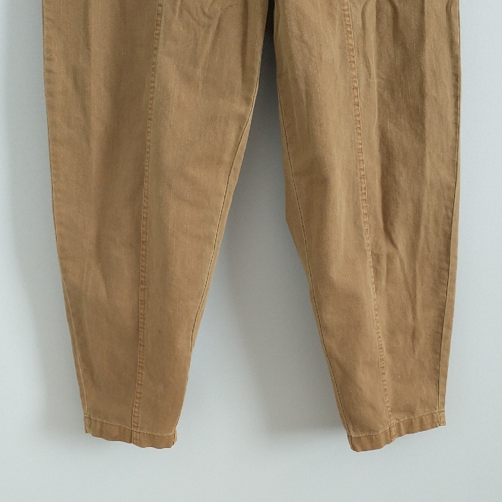 UNIVERSAL THREAD Women's High Rise Tan Barrel Pants. Size-8 - Picture 5 of 16